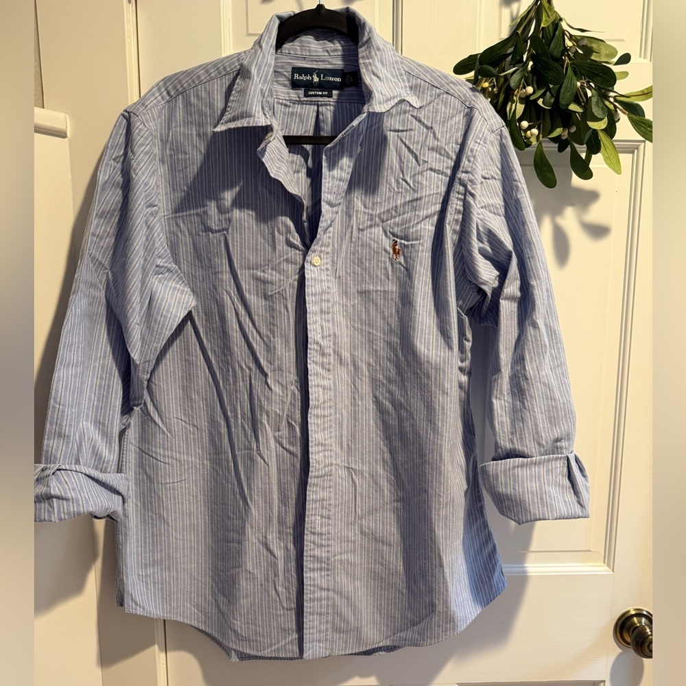 Men's Blue Striped Shirt